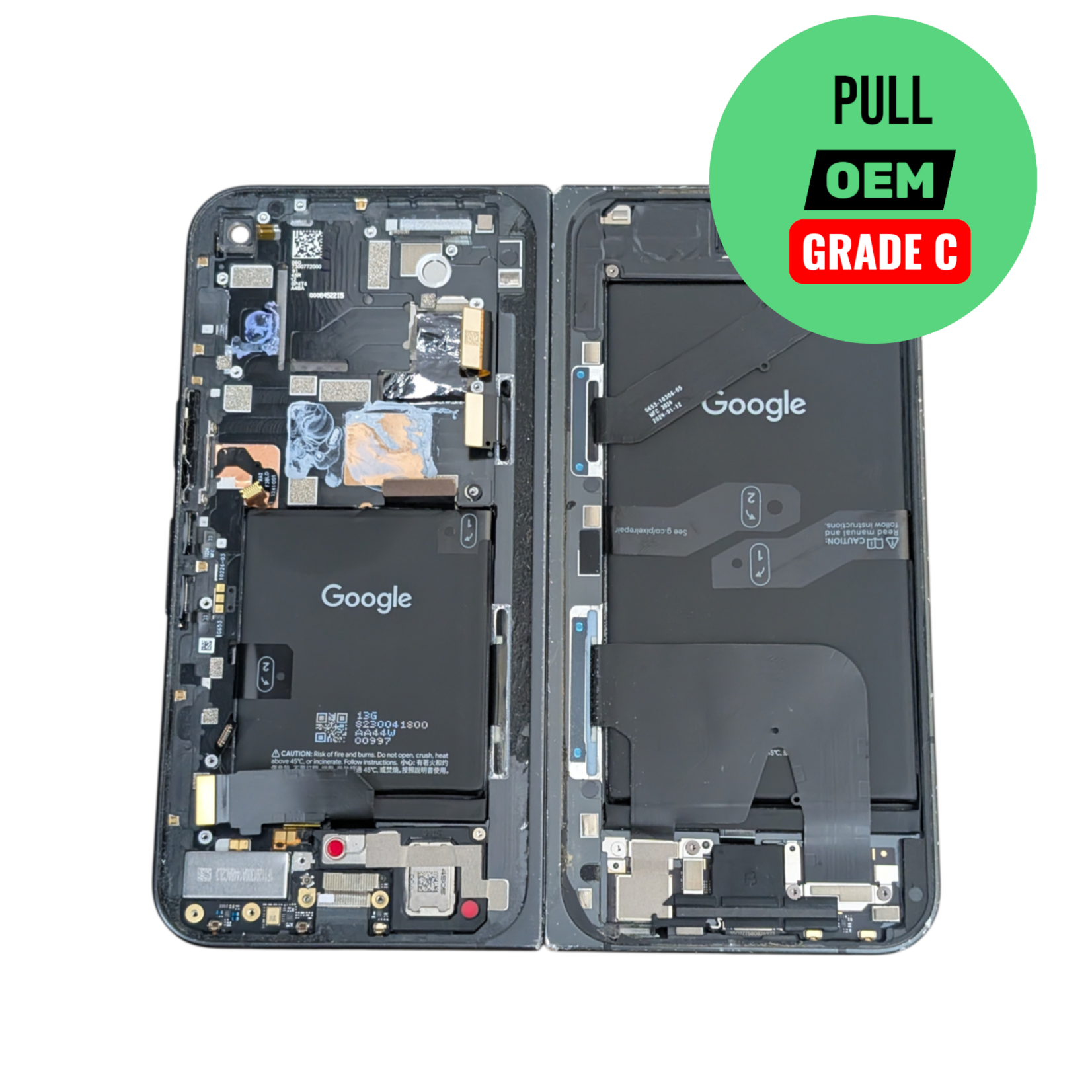 Google Used LCD with Frame  Google Pixel 9 PRO FOLD – without outer OLED - Grade C – Tested