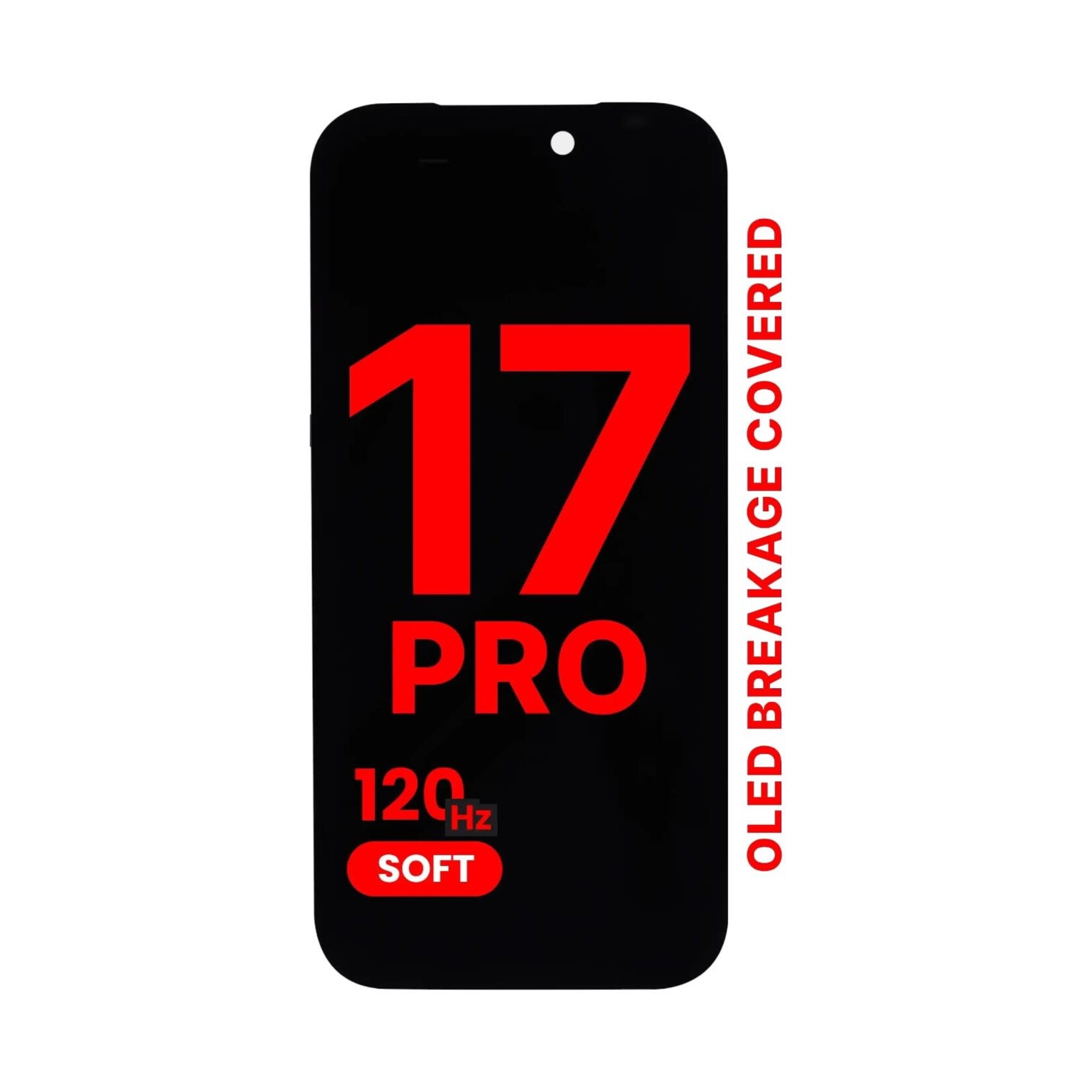 OLED Assembly Compatible For iPhone 17 Pro (Aftermarket Pro: XO7 Soft) (120HZ)
