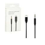 Lightning To 3.5mm Aux Adapter Cable - Black