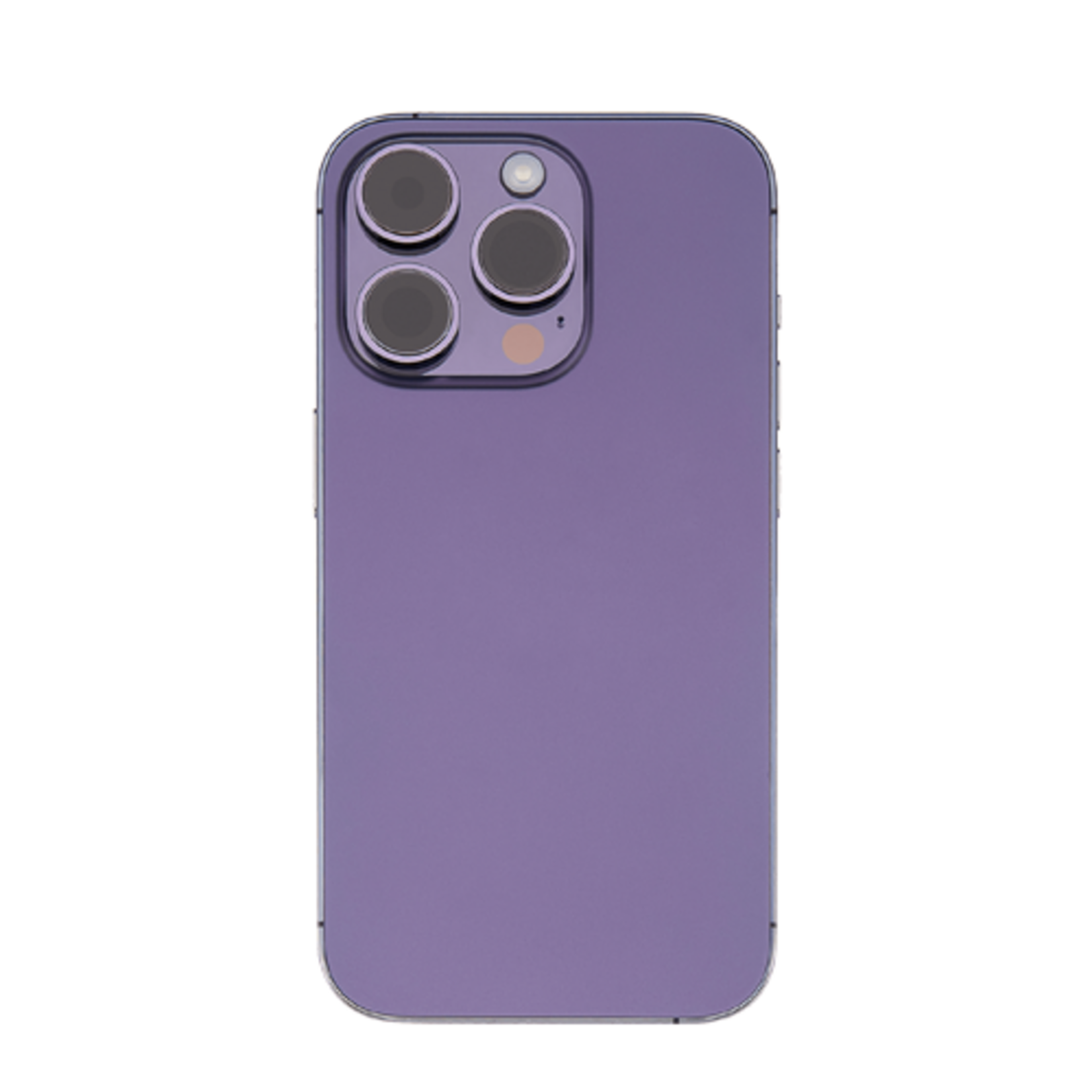 Back Housing With Small Parts & Charging Port Pre-Installed Compatible for iPhone 14 Pro (Premium) - Deep Purple