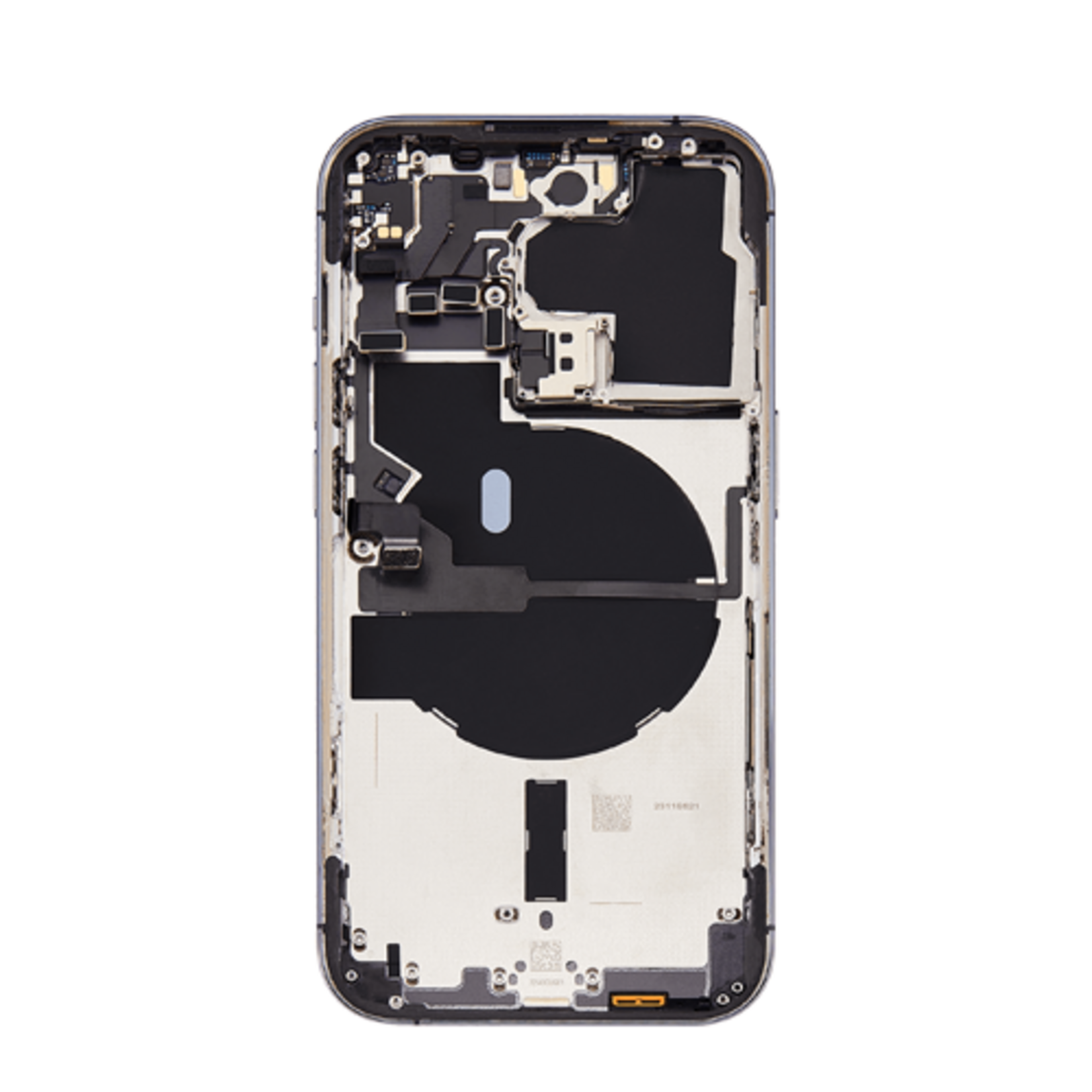 Back Housing With Small Parts & Charging Port Pre-Installed Compatible for iPhone 14 Pro (Premium) - Deep Purple