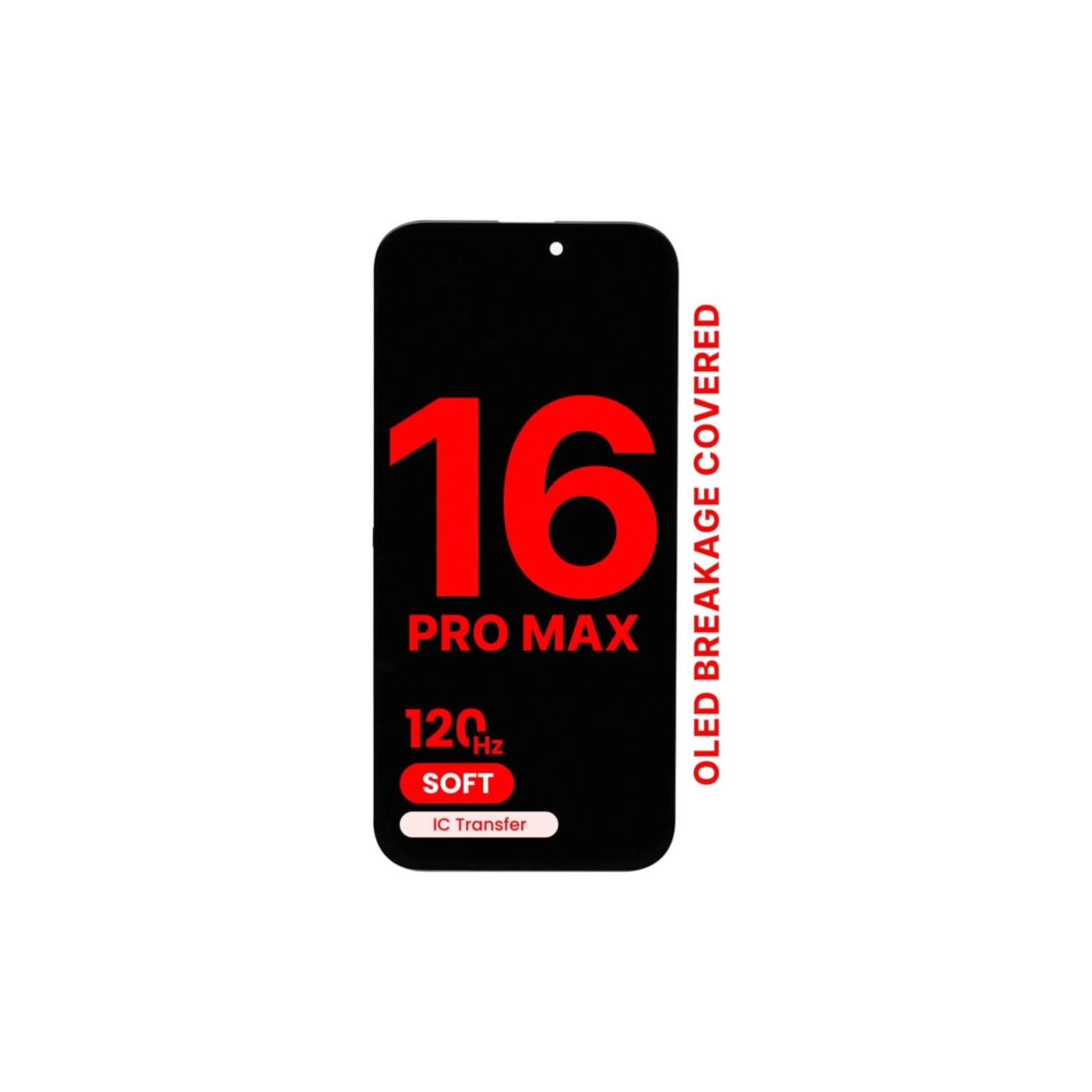 OLED Assembly For iPhone 16 Pro Max (Aftermarket Pro: XO7 Soft) (120HZ)