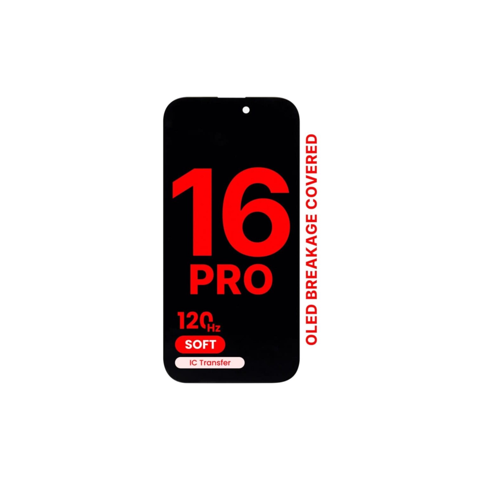 LCD OLED Assembly For iPhone 16 Pro (Aftermarket Pro: XO7 Soft) (120HZ)