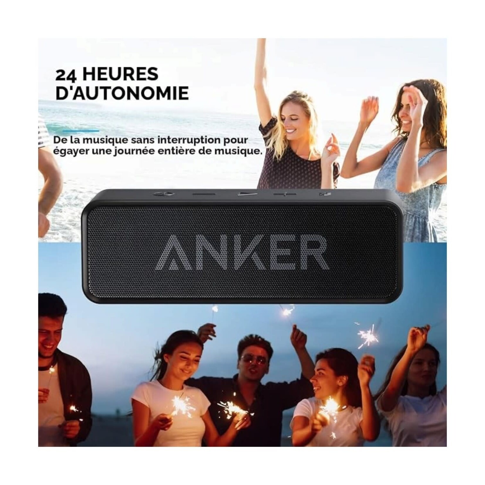 Haut-parleur Bluetooth Anker SoundCore Black
