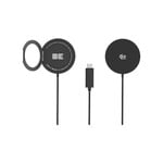 Blu Element PowerPuck25 Chargeur Magnétique sans Fil Qi2.2 avec Support Noir