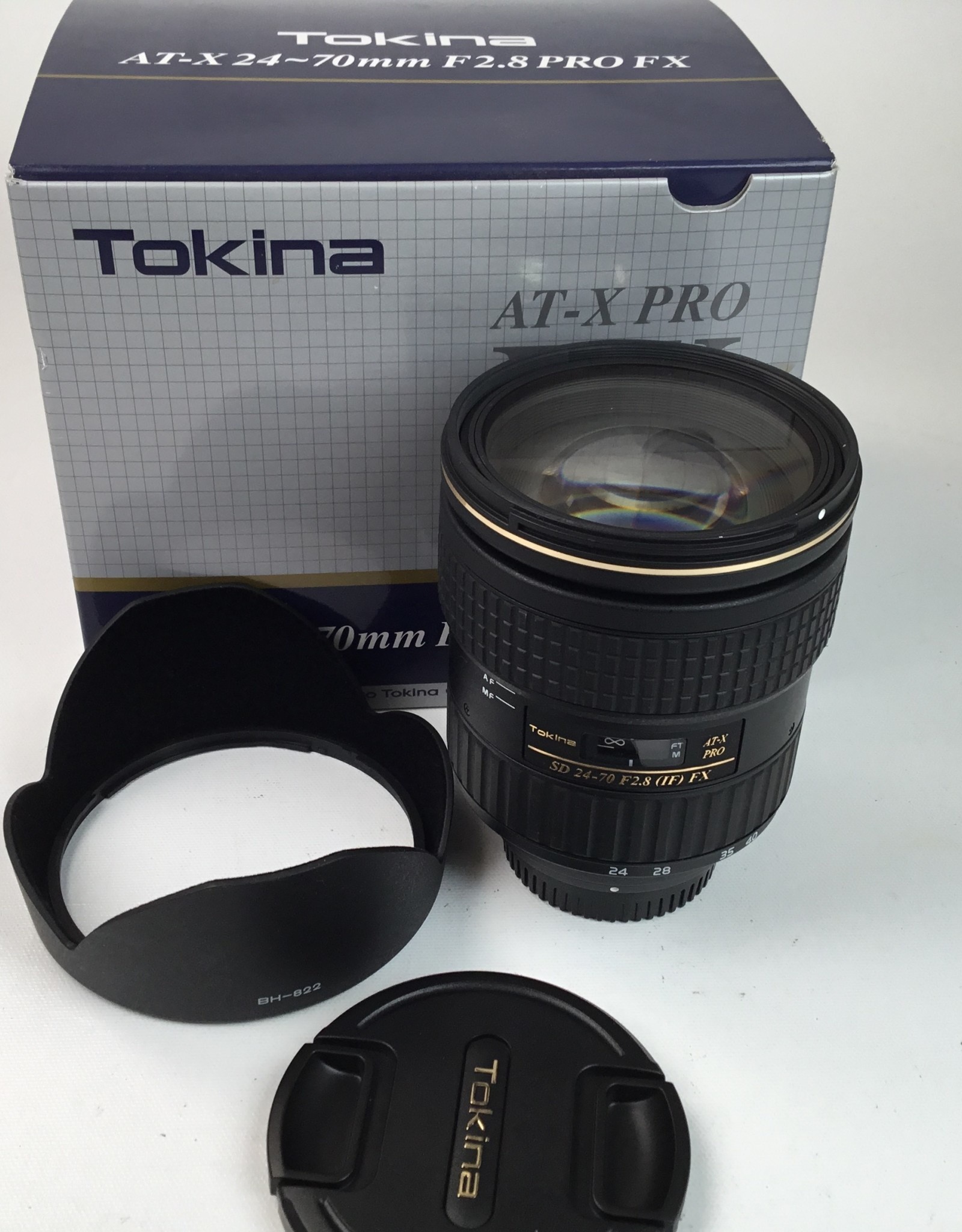 Tokina Tokina 24 70mm F2 8 At X Pro Lens In Box Used Ln Biggs Camera