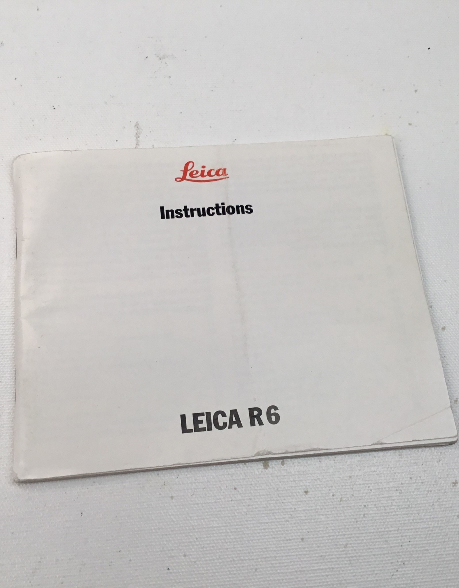 Leica Leica Manual for R6 Camera Body Used EX