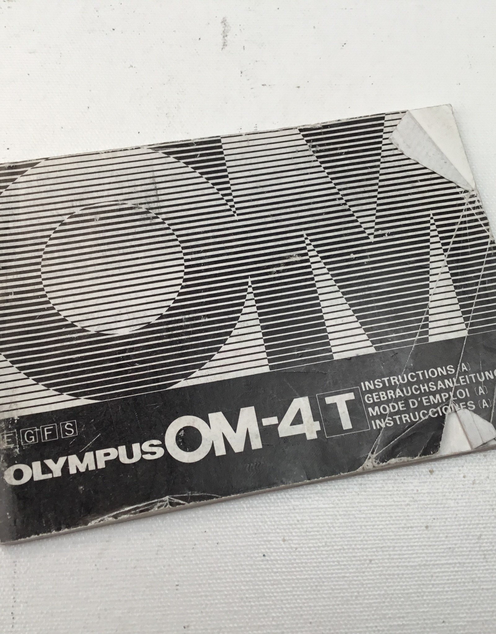 Olympus Manual for OM-4T Camera Body Used EX-