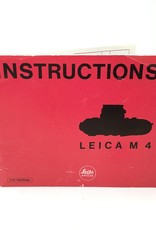 Leica Leica M4 Instruction Manual Used Good
