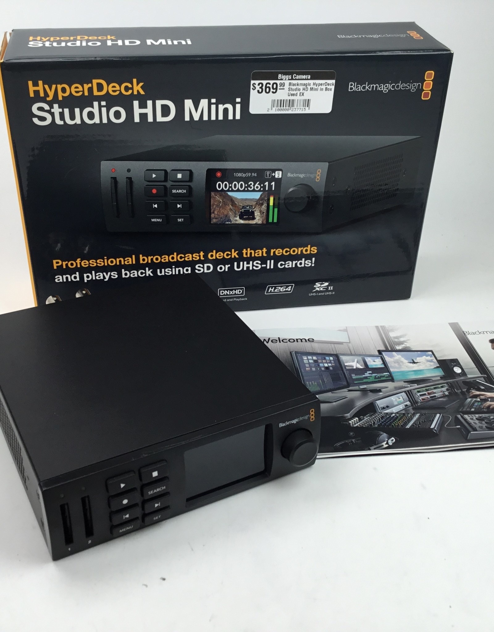 Blackmagic Design Blackmagic HyperDeck Studio HD Mini in Box Used EX
