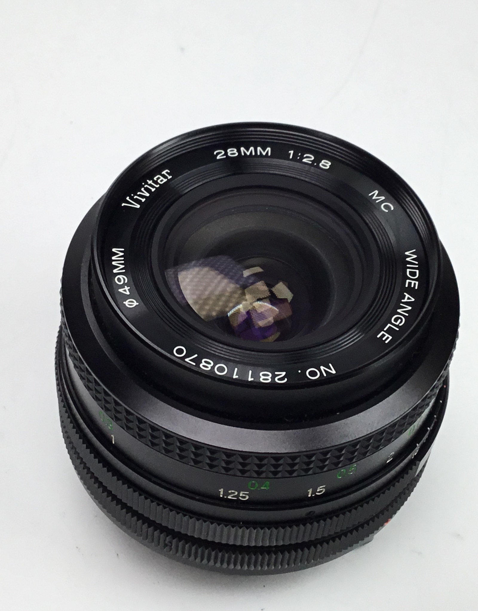 CANON Vivitar 28mm f2.8 MC Lens for Canon FD Used Good