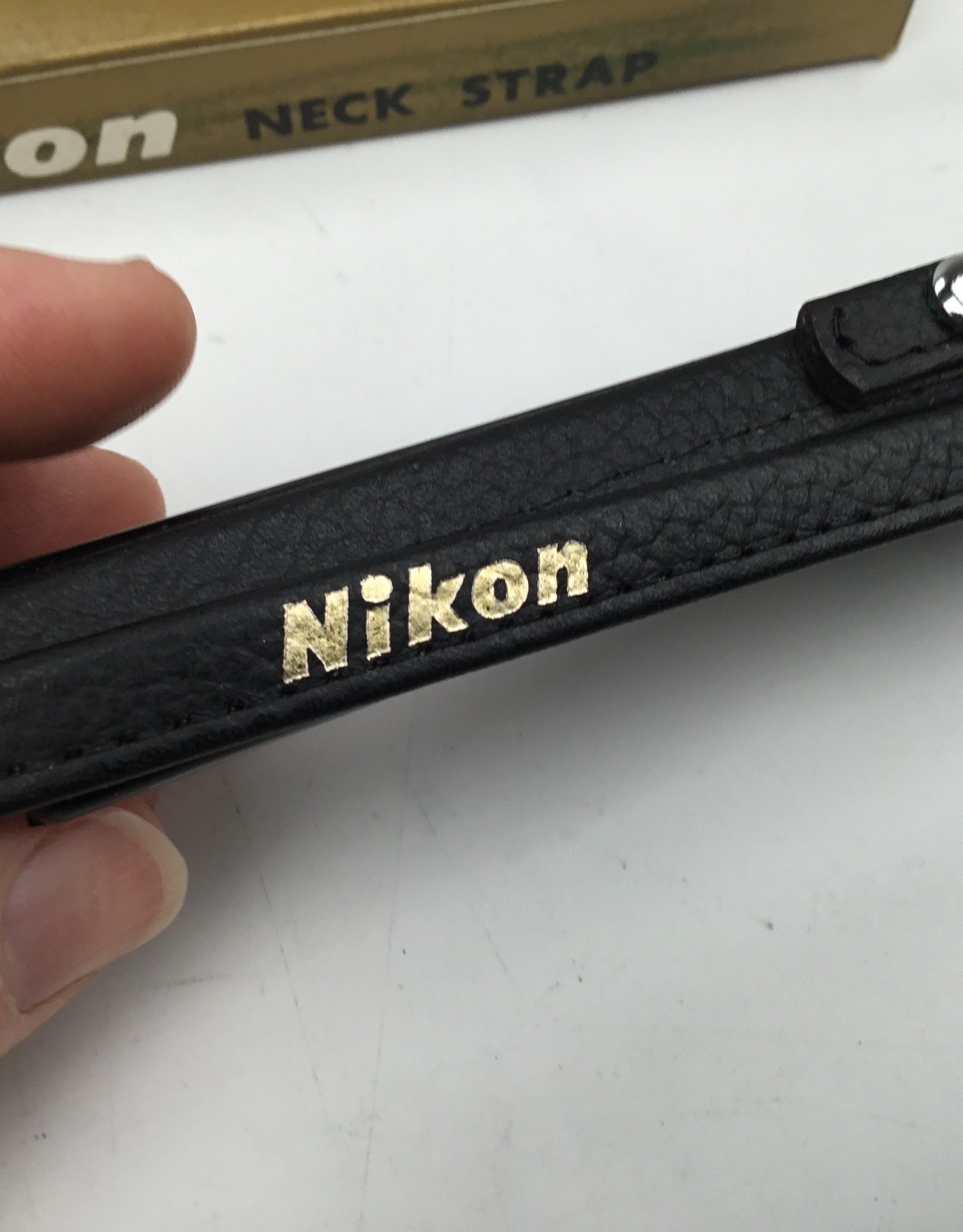 NIKON Nikon Leather Neck Strap in Box Vintage Used EX