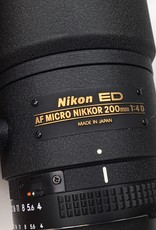 NIKON Nikon AF 200mm 4.0 D Micro Nikkor Used  EX+