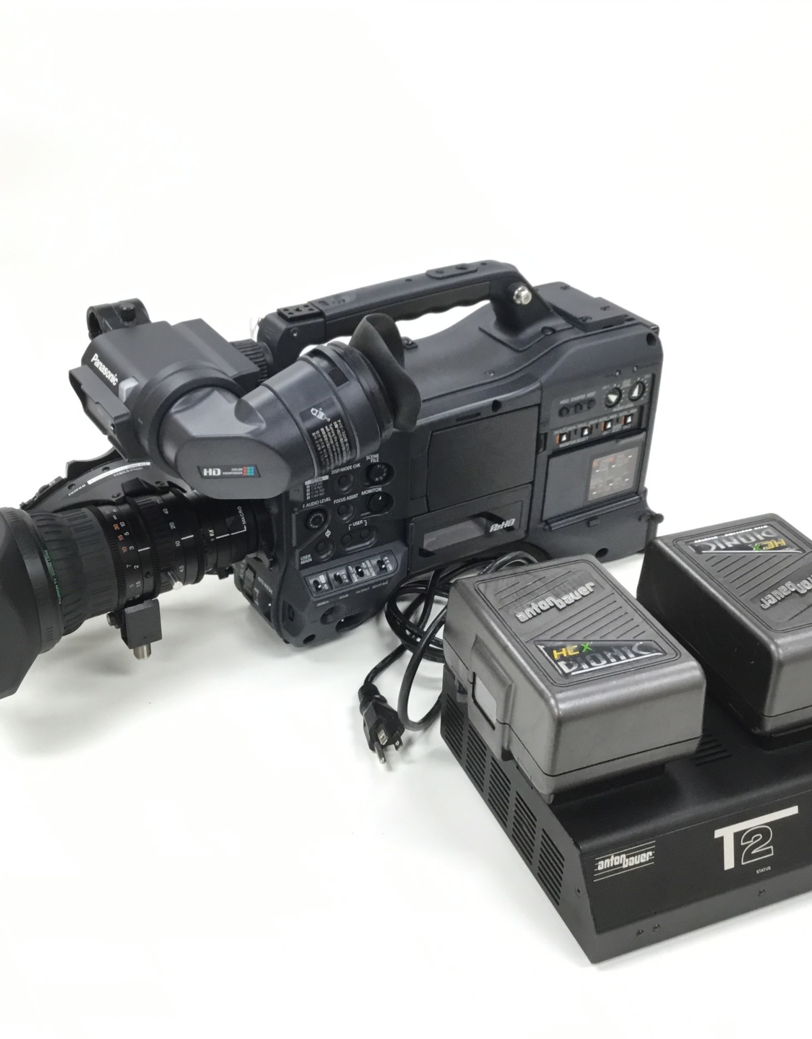 PANASONIC Panasonic AG-HPX370P Camcorder w/ Fujinon 4.5-77mm, Bauer Batt 2 ea, charger, Case Used EX
