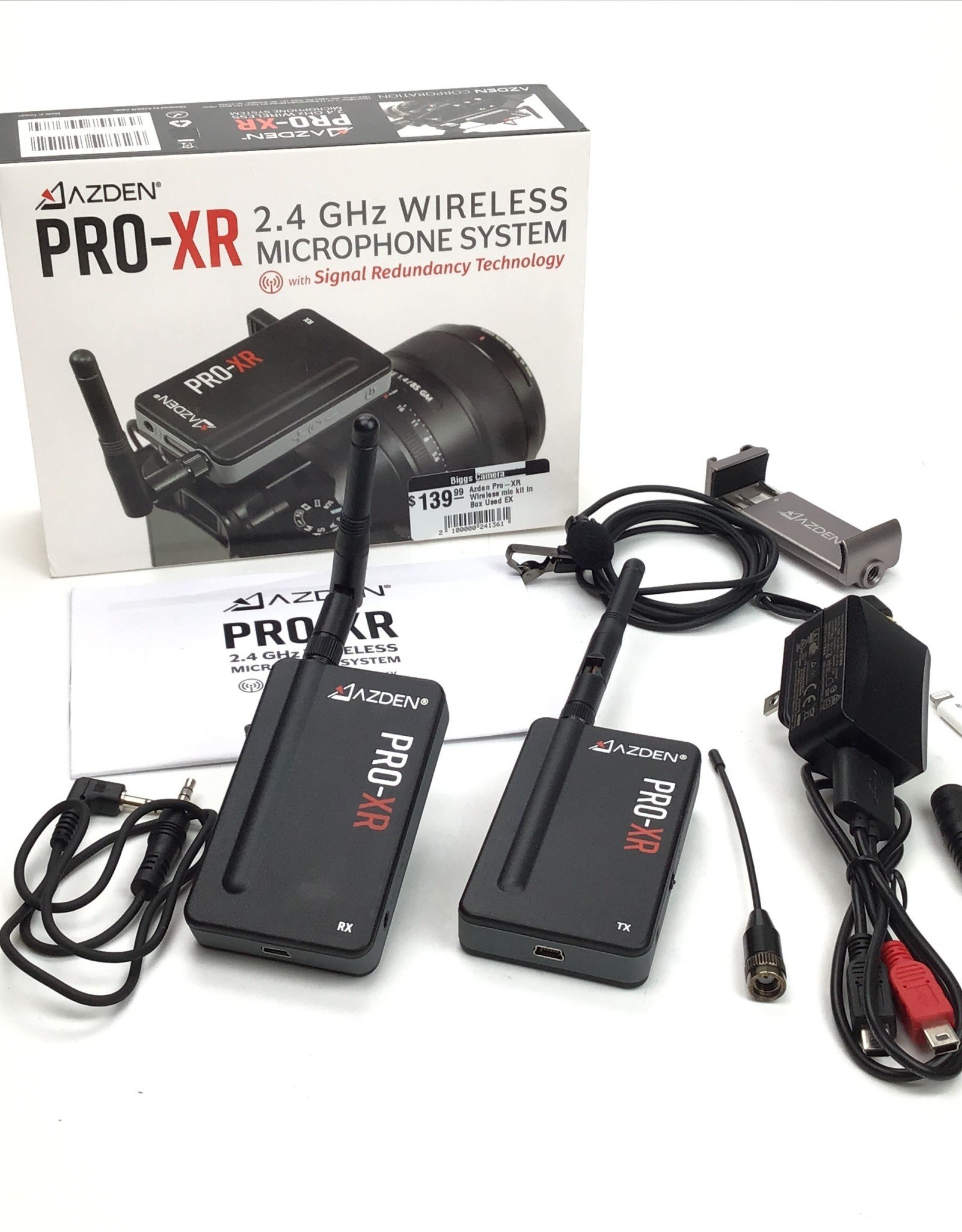 Azden Pro-XR Wireless mic kit in Box Used EX