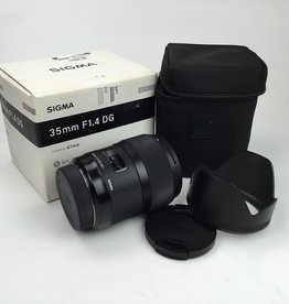 SIGMA Sigma 35mm f1.4 DG Art Lens in Box for Sony A Mount Used Good