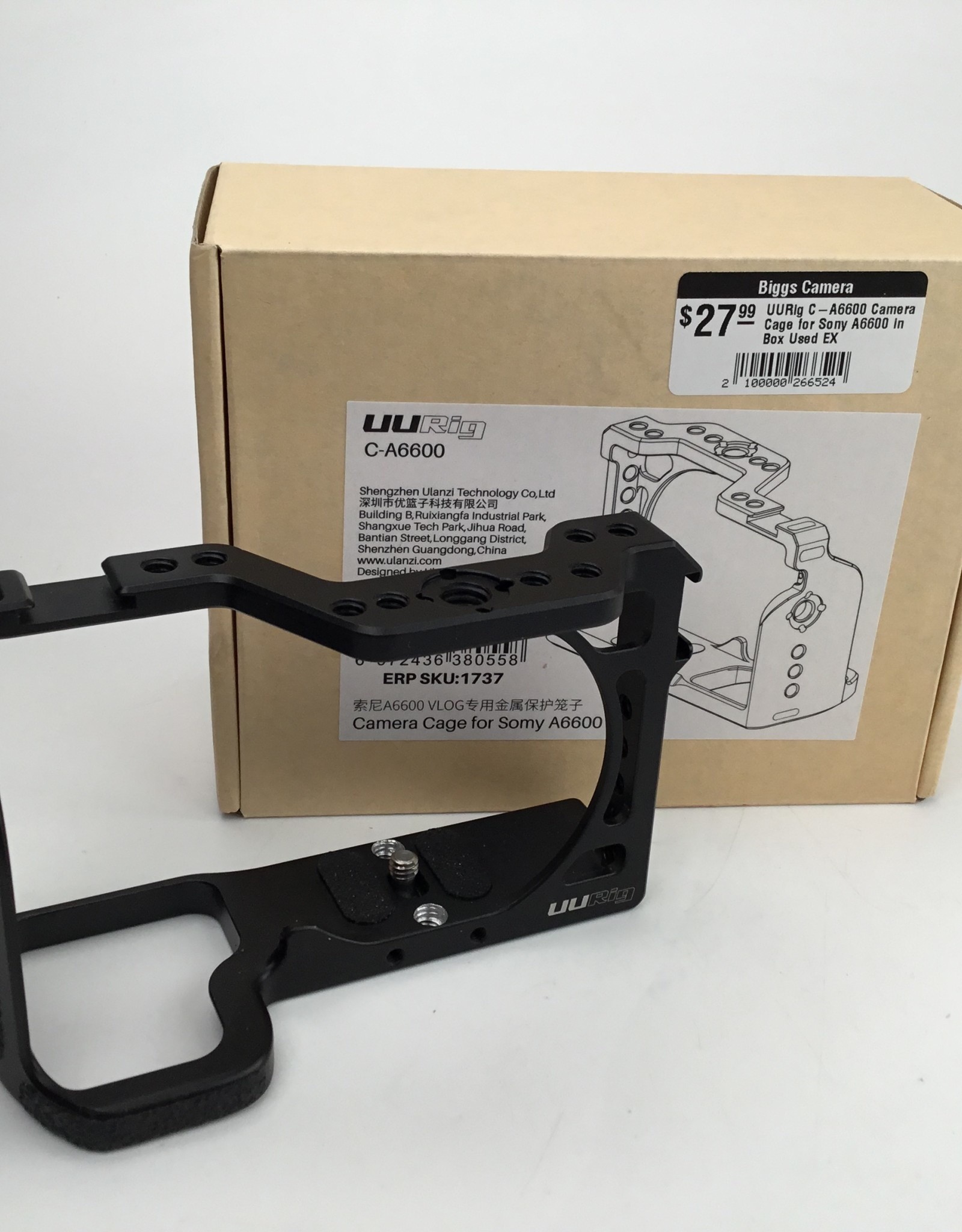 UURig C-A6600 Camera Cage for Sony A6600 in Box Used EX