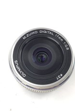 OLYMPUS Olympus 17mm f2.8 Silver Lens for MFT Used Good