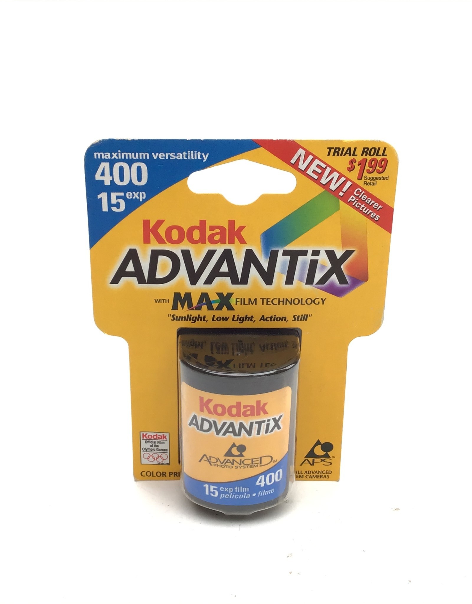 Kodak APS Advantix 400 15 EXP. Expired Film 03/2002