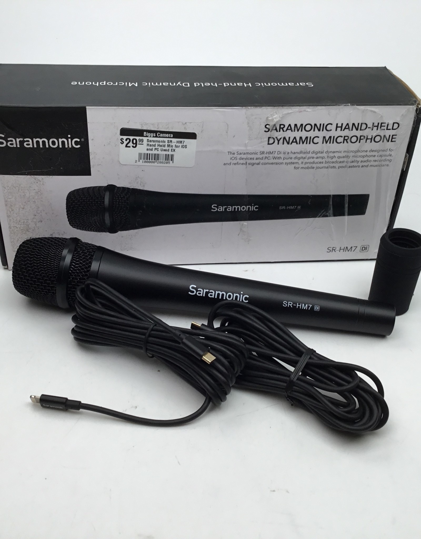Saramonic SR-HM7 Hand Held Mic for iOS and PC Used EX