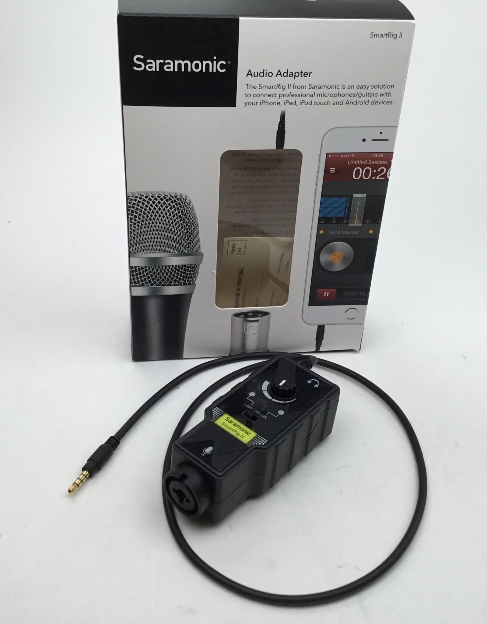 Saramonic SmartRig II Phone Audio Adapter w/ XLR Used EX