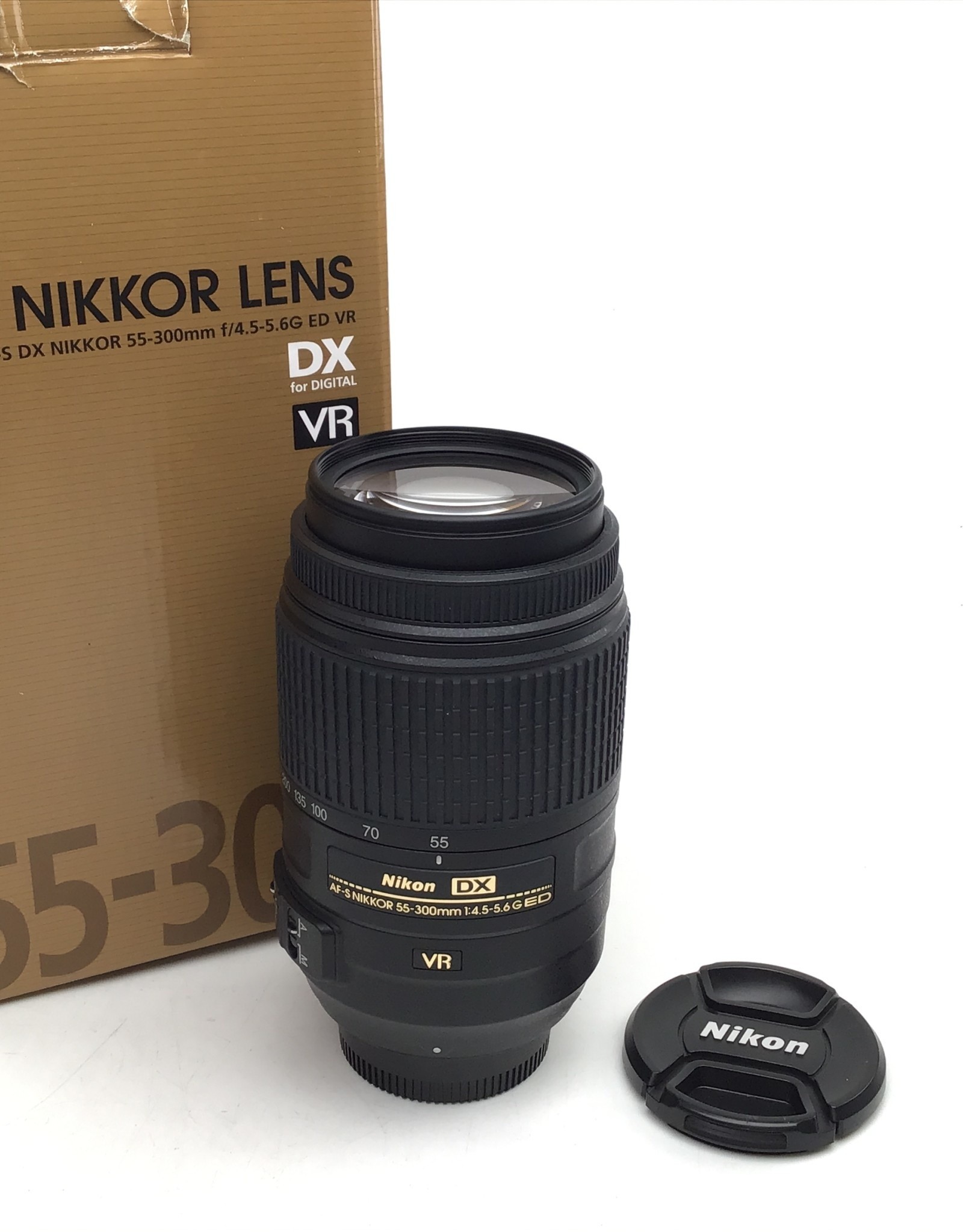 カメラ▼▼Nikon ニコン レンズ AF-S DXケース付 F4.5-5.6G ED VR 55-300mm
