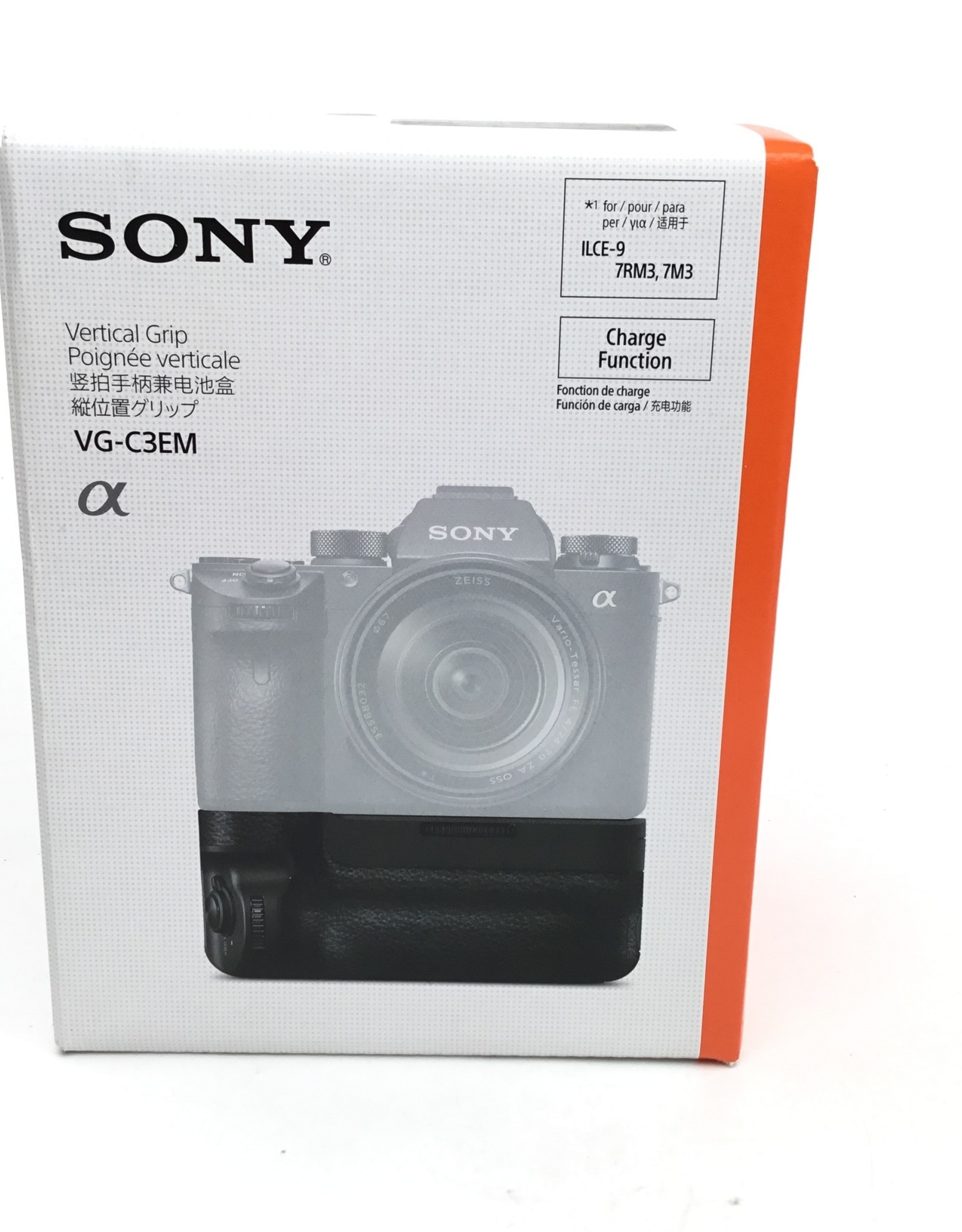 SONY Sony VG-C3EM Vertical Grip for A9, A7R III, A7III in Box Used LN