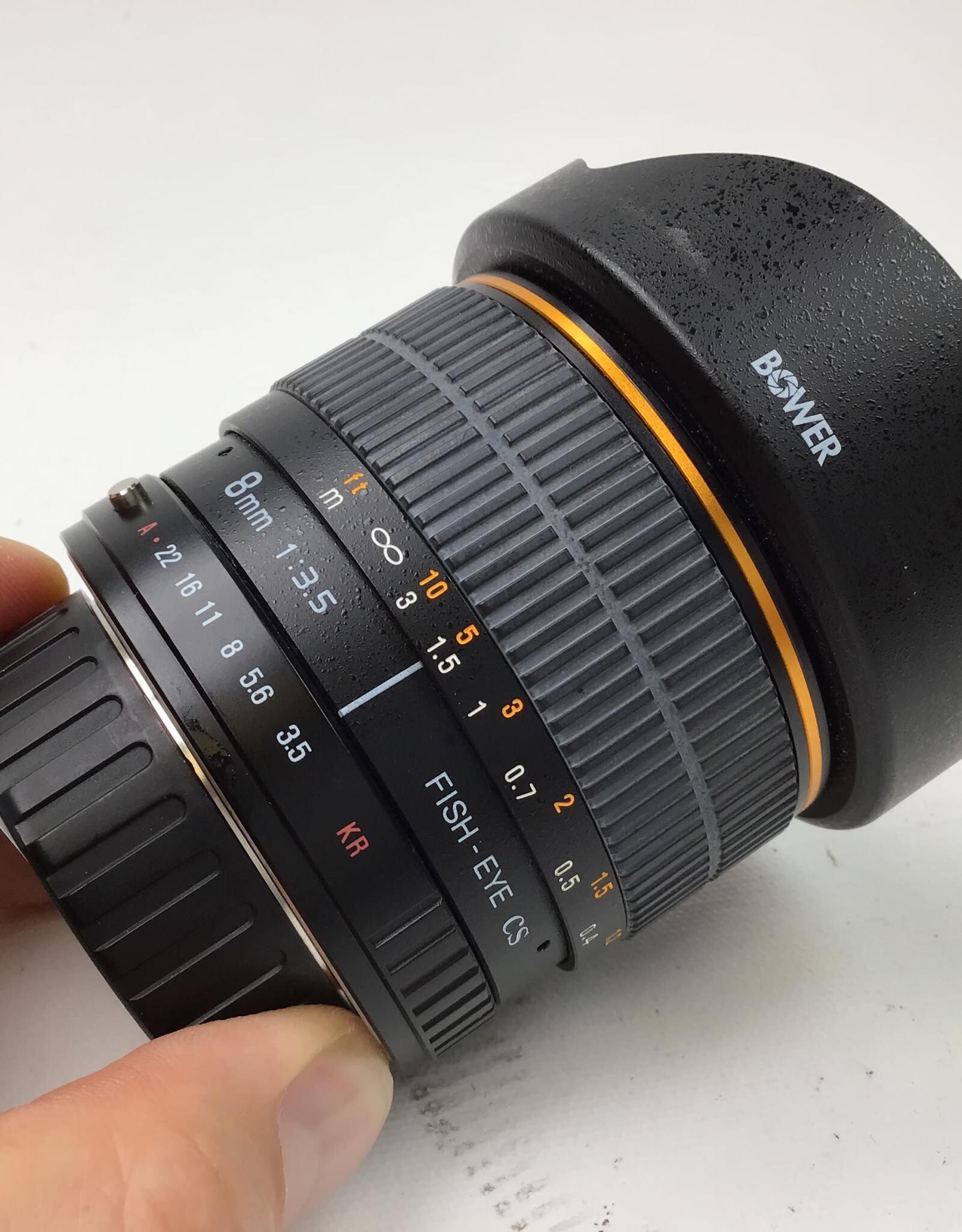 Bower 8mm f3.5 CS Fisheye Lens for Pentax Used Good