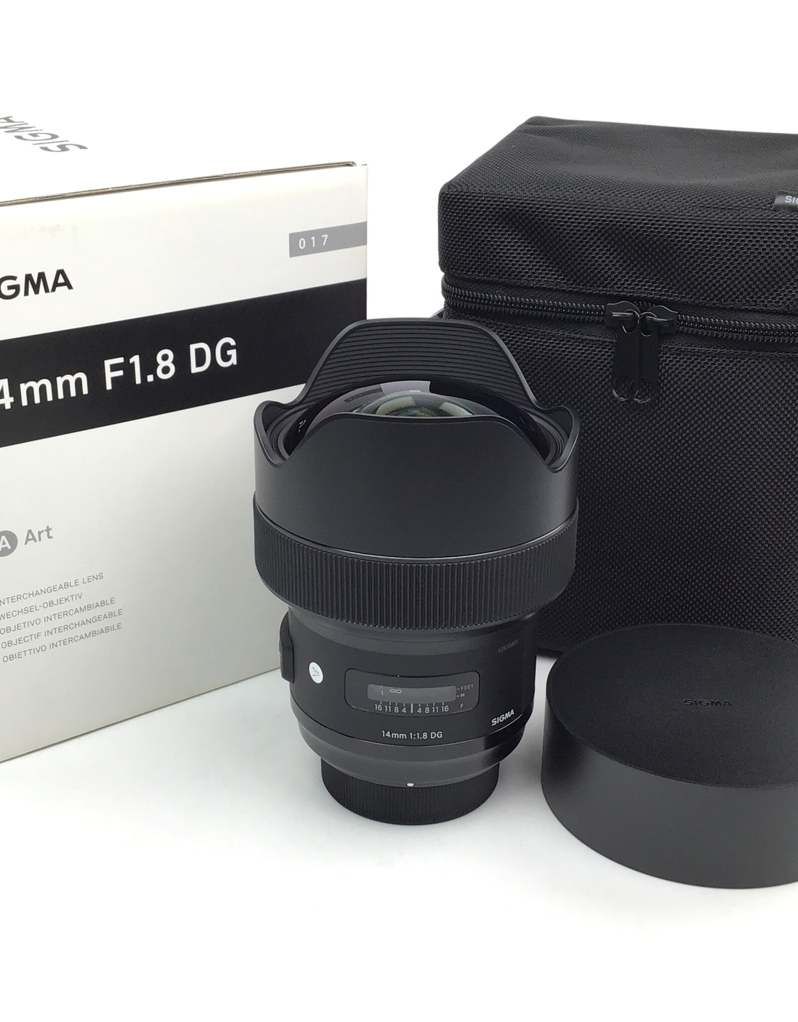 SIGMA Sigma Art 14mm f1.8 DG Lens for Nikon F Used LN