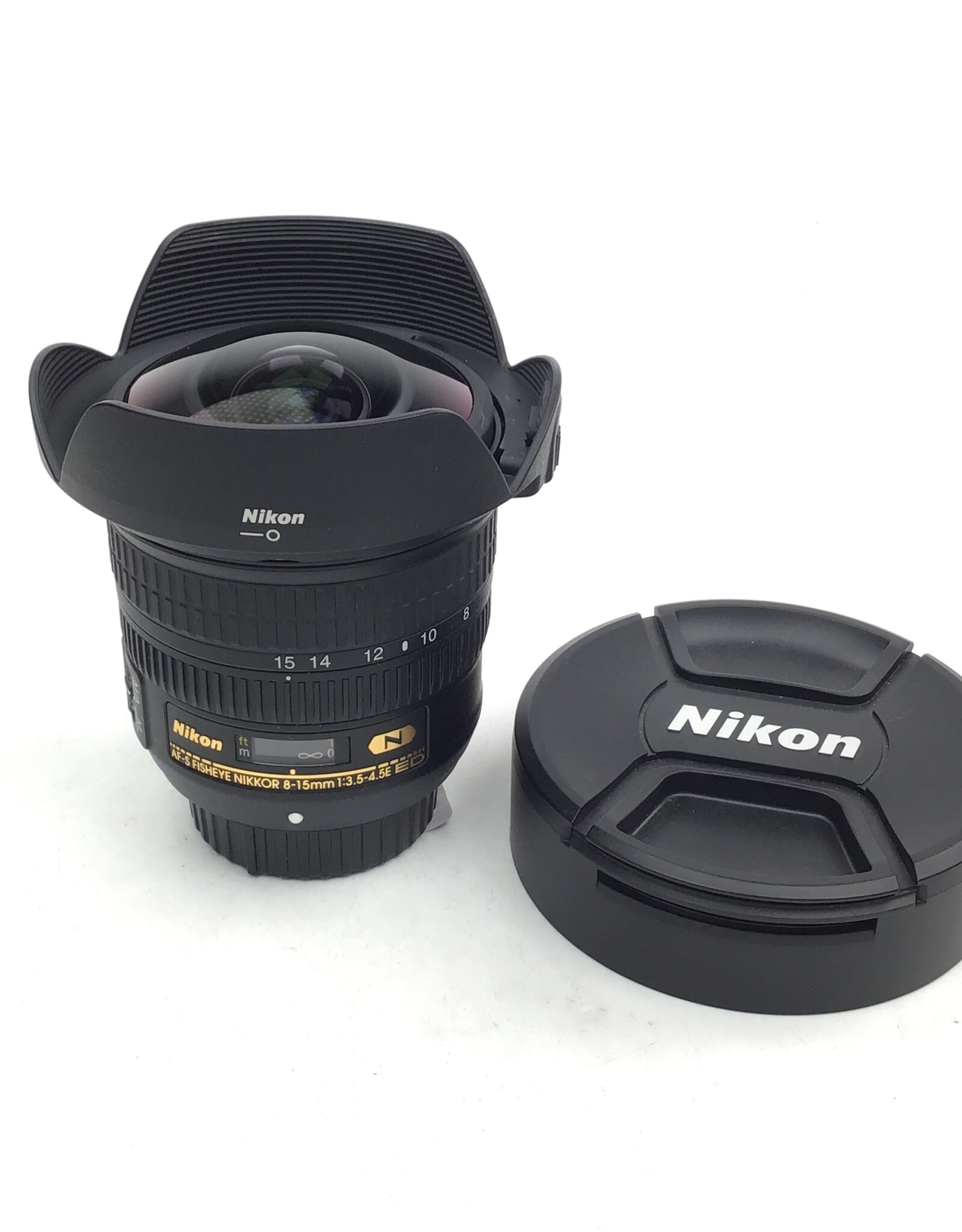 NIKON Nikon AF-S Fisheye Nikkor 8-15mm f3.5-4.5E Lens Used Good