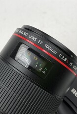 CANON Canon EF 100mm f2.8 L IS USM Lens Used EX