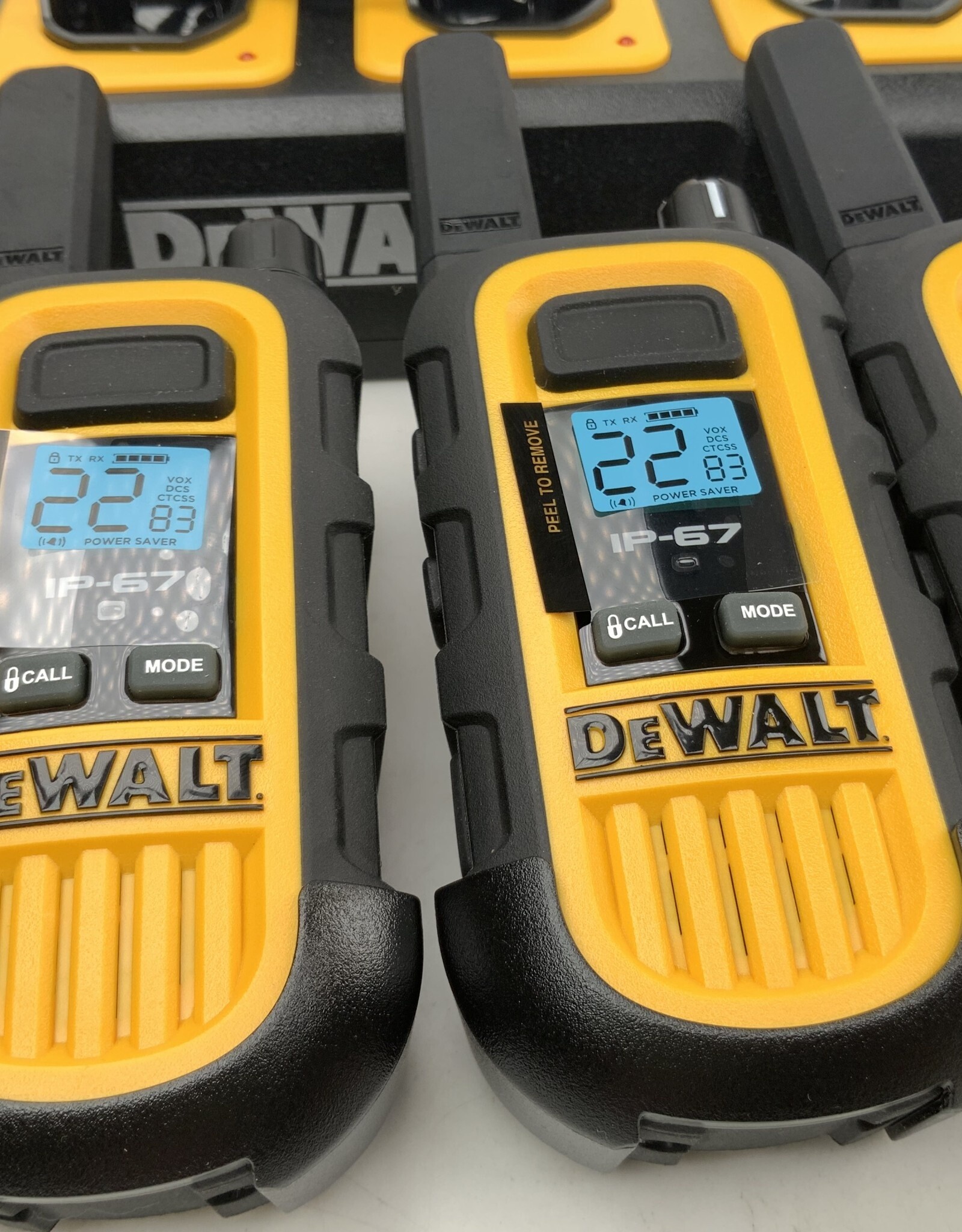 Dewalt Two Way Radios DXFRS300 6 Pack w/ Charger Used EX