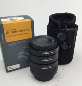 NIKON Promaster Extension Tube Set for Nikon F in Box Used LN