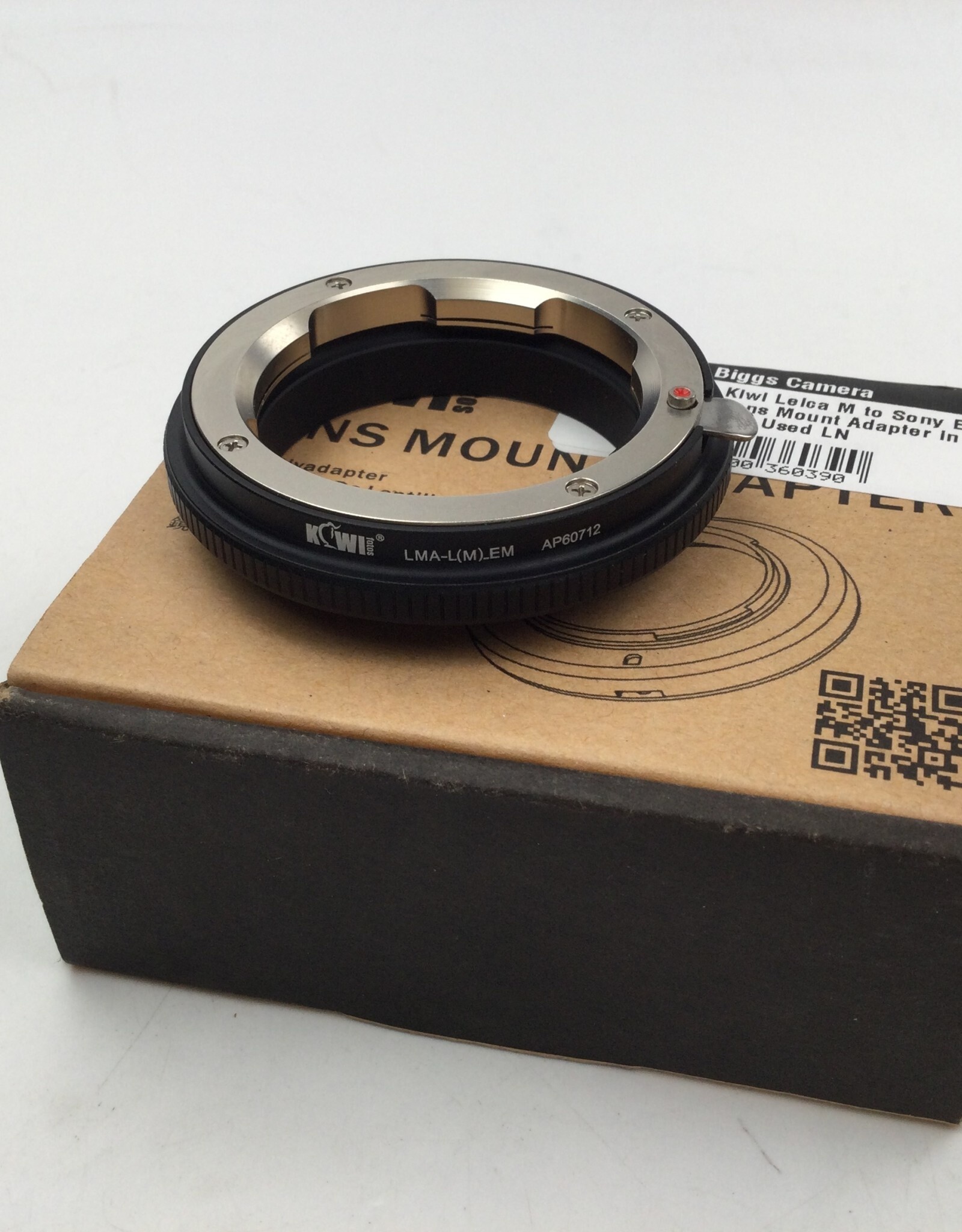 Kiwi Leica M to Sony E Lens Mount Adapter in Box Used LN