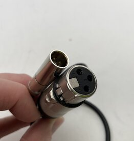 Female XLR to Male Mini XLR Cable 21" Used EX