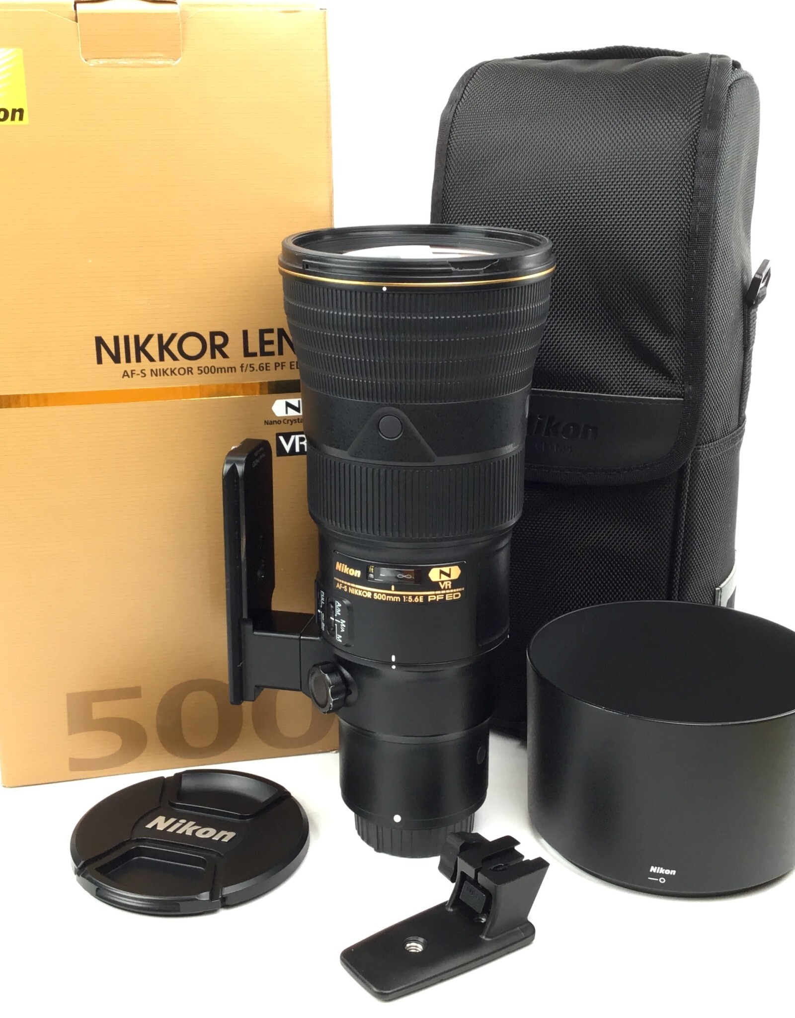 NIKON Nikon AF-S Nikkor 500mm f5.6E PF ED VR Lens in Box Used Good