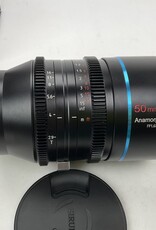 Sirui 50mm T2.9 1.6X Full Frame Anamorphic Lens for Canon RF in Box Used EX