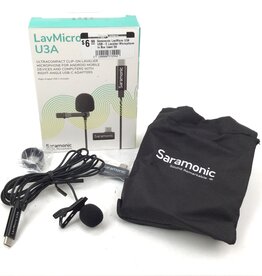 Saramonic LavMicro U3A USB-C Lavalier Microphone in Box Used EX