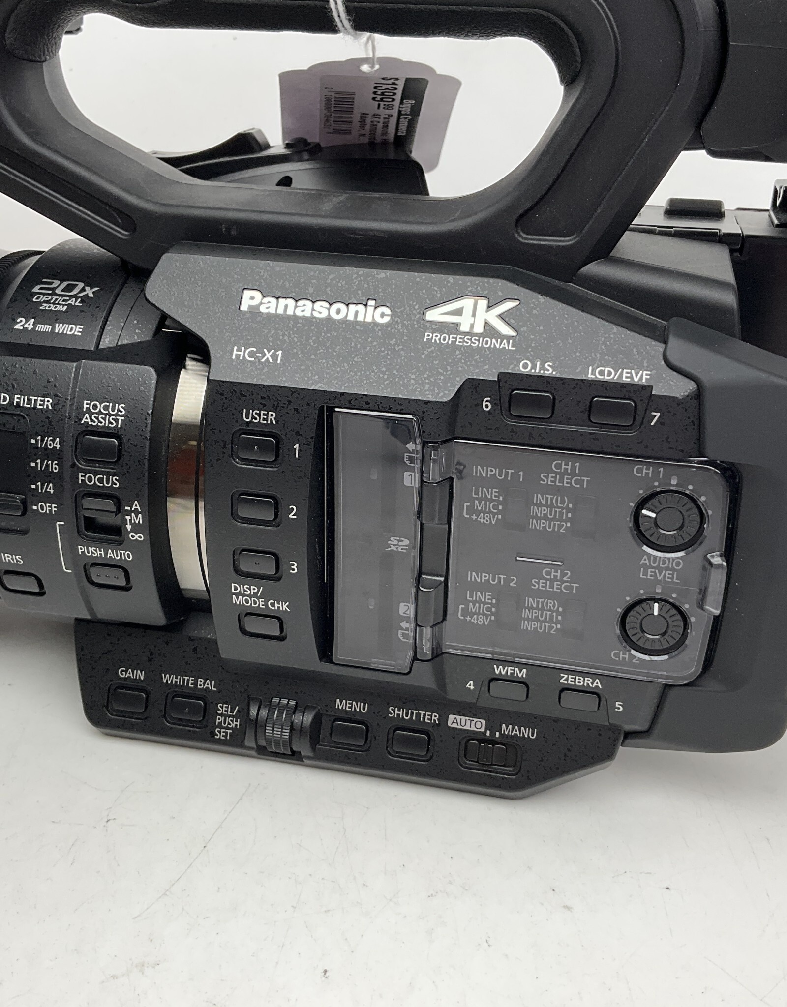 PANASONIC Panasonic HC-X1 4K Camcorder w/ AC Adapter, No Battery Used Good