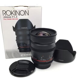 ROKINON Rokinon 24mm T1.5 Cine Lens for Canon in Box Used Good