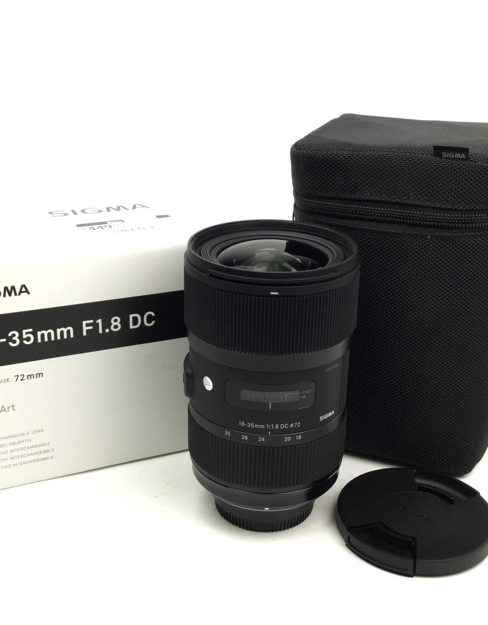 SIGMA Sigma Art 18-35mm f1.8 DC Lens for Nikon in Box Used Good