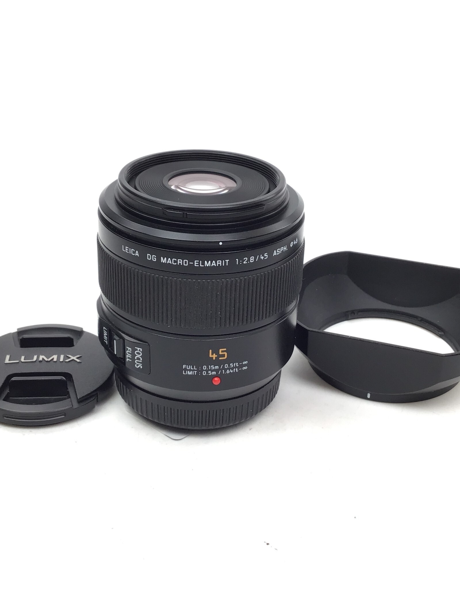 PANASONIC Panasonic Lumix Leica DG Macro 45mm f/2.8 Lens Used Good