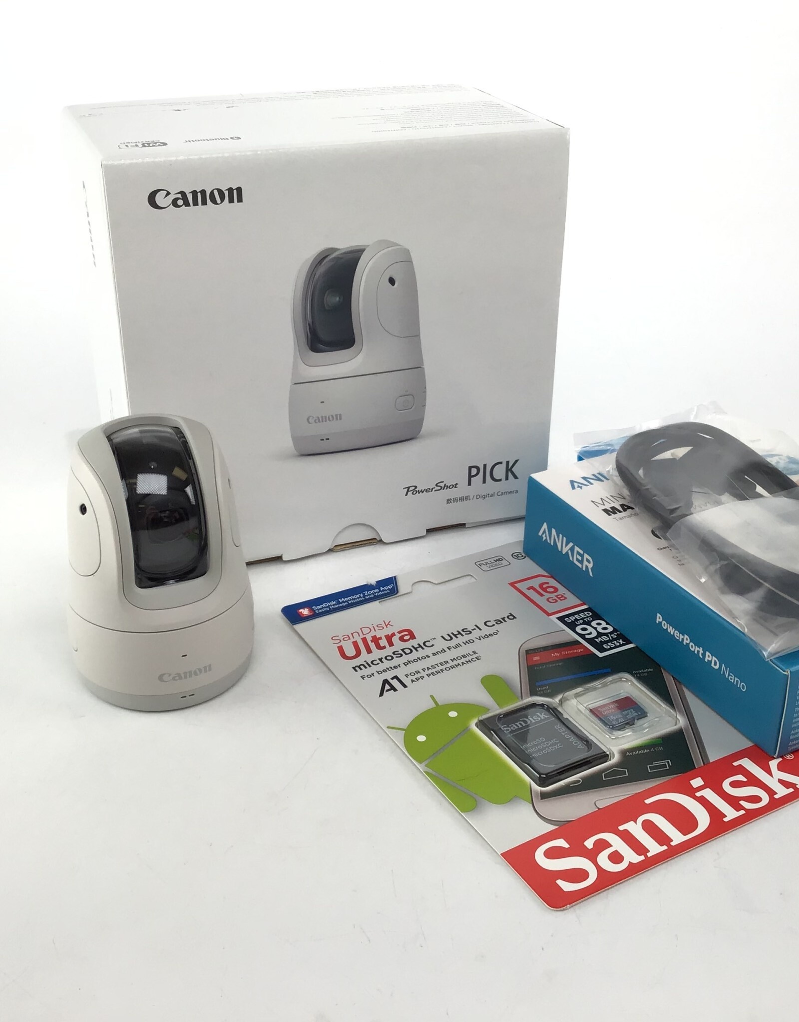 CANON Canon PowerShot Pick Camera White in Box Used EX