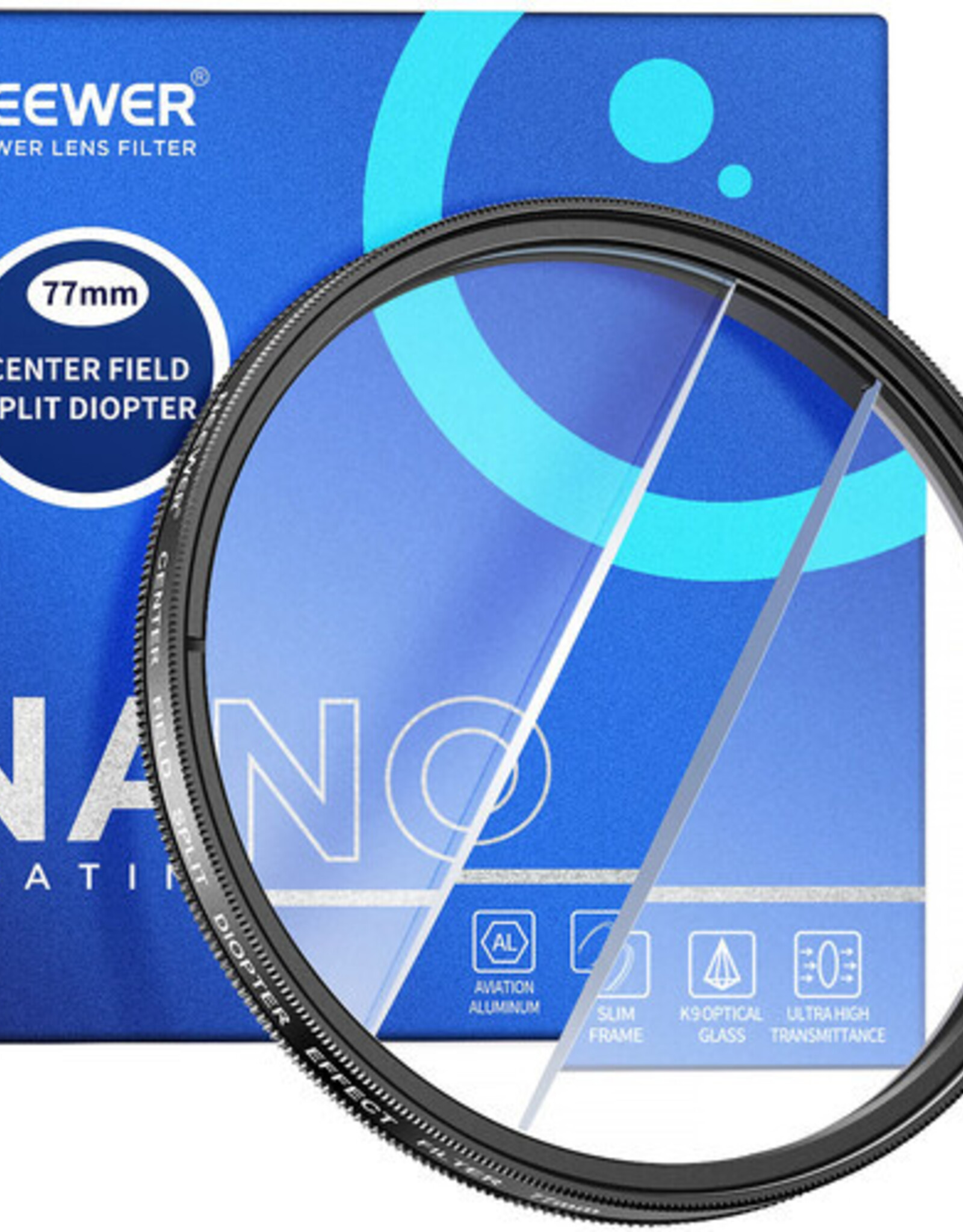 Neewer NEEWER Center Field Split Diopter Effect Filter 77mm CLOSEOUT