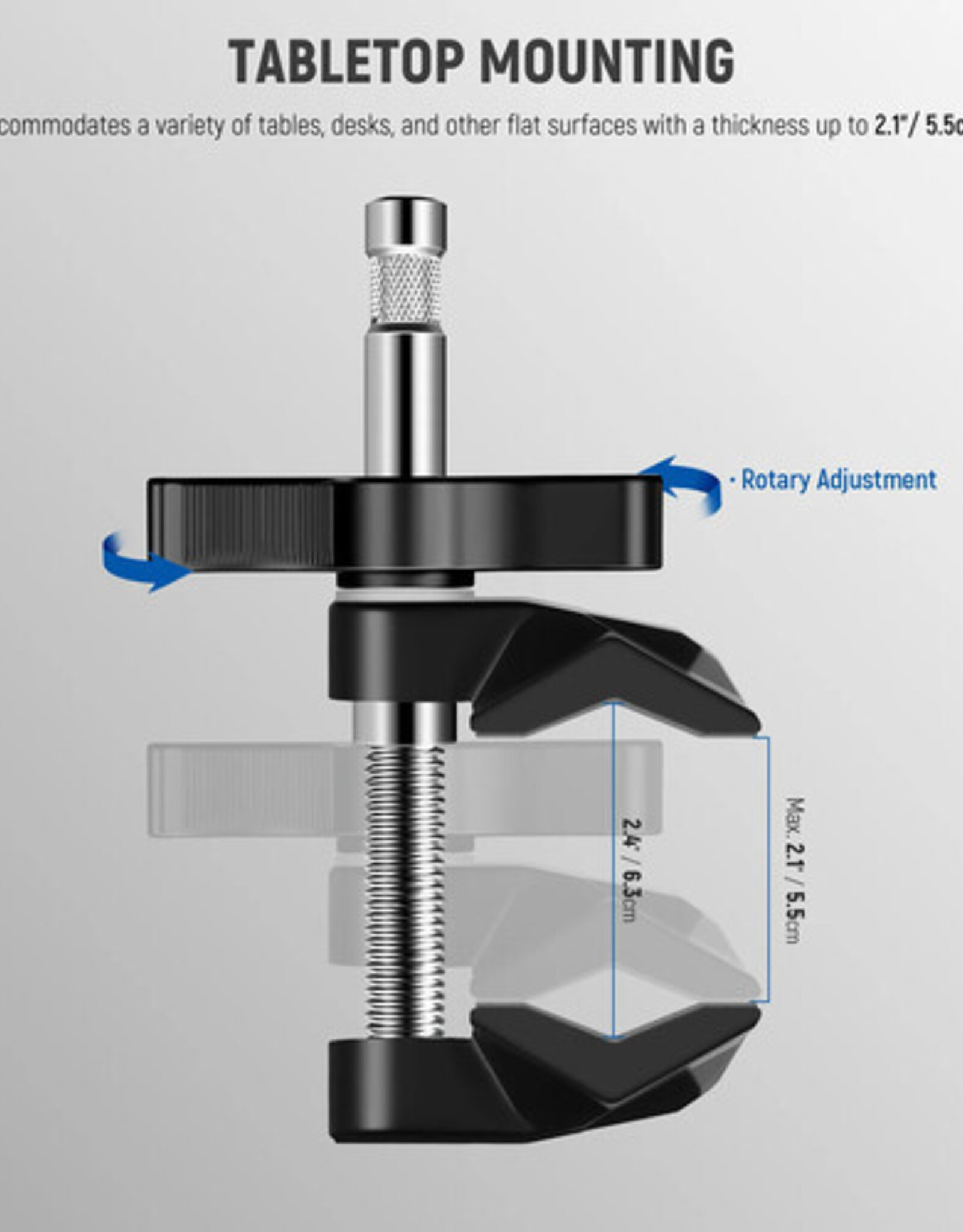 Neewer NEEWER End Jaw Grip with 5/8" Stud 6" UA040 CLOSEOUT