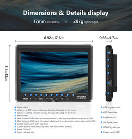 Neewer NEEWER F100 7 Inch HD Camera Field Monitor Kit CLOSEOUT