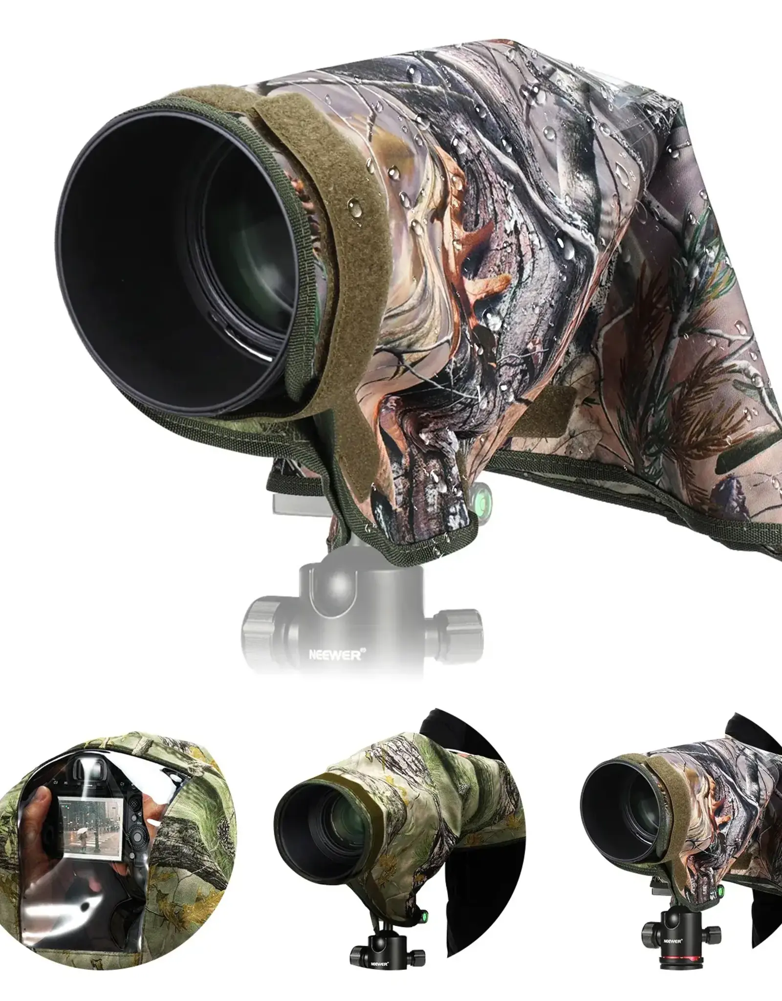 Neewer NEEWER PB019 Dual Sided Camouflage Rain Cover Medium CLOSEOUT