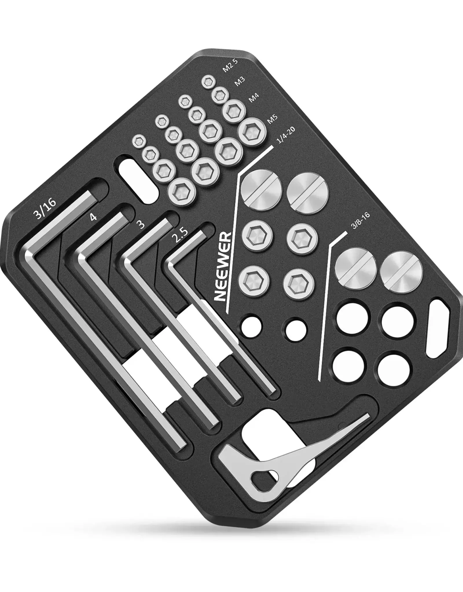 Neewer NEEWER UA001 Screws and Hex Keys Storage Plate Kit CLOSEOUT