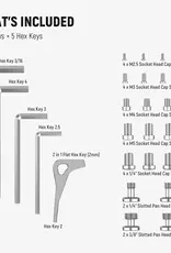 Neewer NEEWER UA001 Screws and Hex Keys Storage Plate Kit CLOSEOUT
