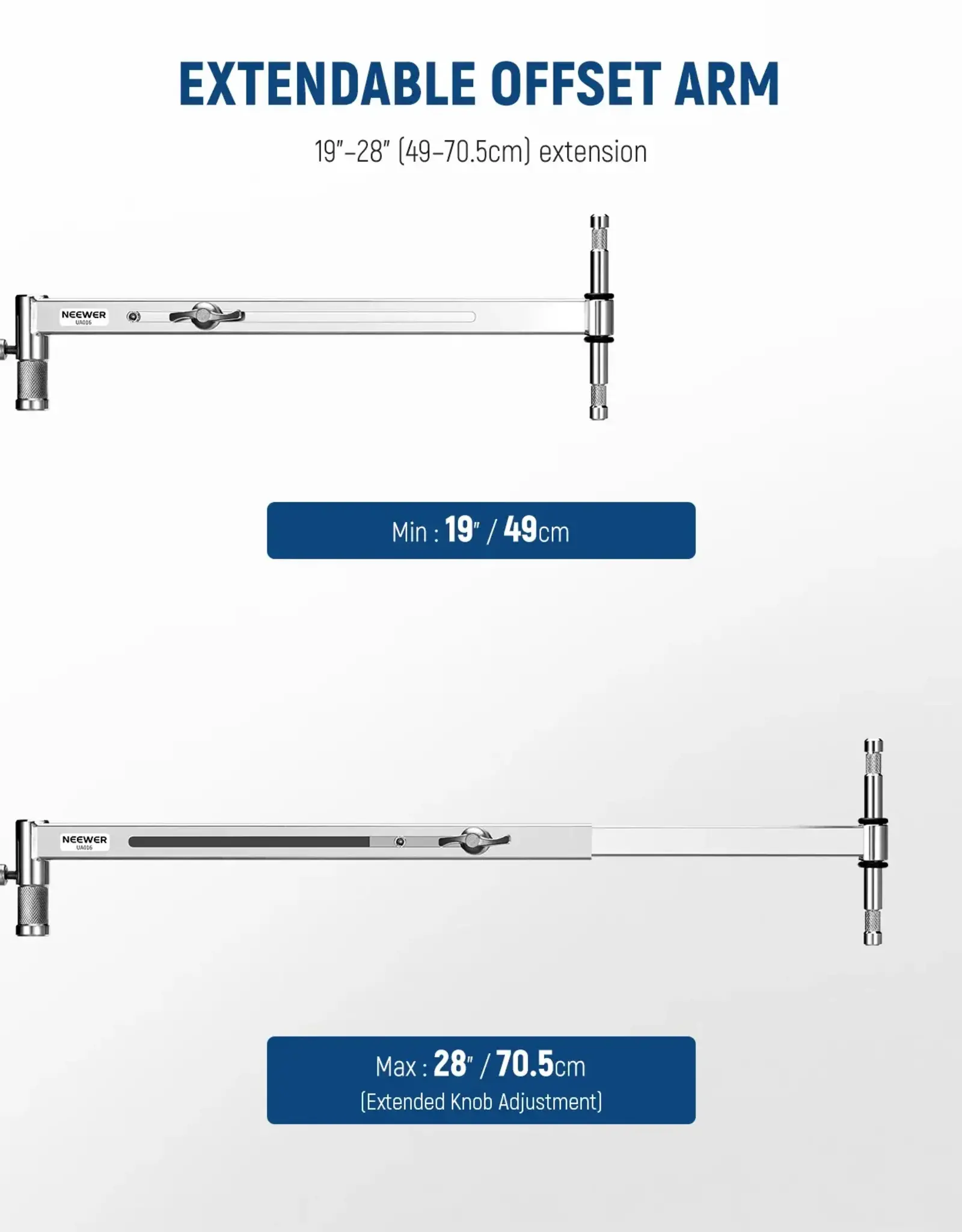 Neewer NEEWER UA016 Offset Arm with 5/8" Baby Pins CLOSEOUT